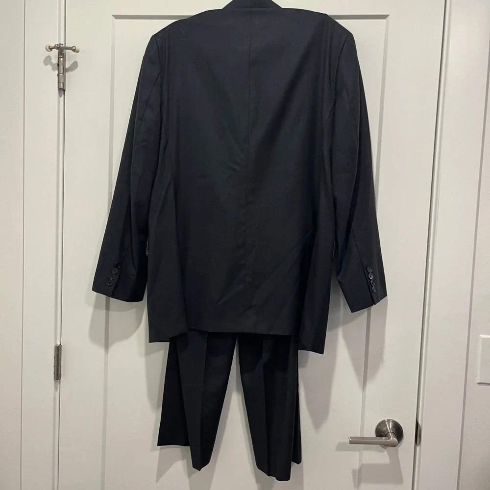 Zaharoff Basileia Nordstrom Road Warrior Mens Pinstripe Suit 46 Reg 46R